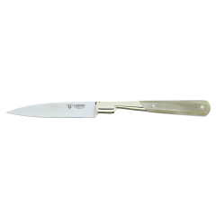 Cuchillo de mesa cudeman 0049-A, con mango de asta, hoja de 10,5 cm "unidad en liquidación"