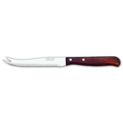 Cuchillo para queso Arcos Latina 102501 de acero inoxidable Nitrum y mango de madera comprimida con hoja de 10.5 cm en blíster 