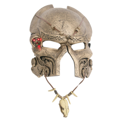 Máscara de Depredador - Predator, con luz LED, fabricada de resina, réplica no oficial