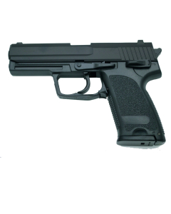 Pistola HFC Tipo H&K USP - Negra - Pistola Muelle Pesada Calibre 6 mm - Energía 0.29 Julios - Velocidad de disparo 70m/s - 230 FPS. Ref.112 N