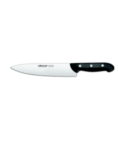 Cuchillo de cocinero Arcos Maitre 151000 de acero inoxidable Nitrum y mango de polipropileno con hoja de 21.5 cm en blíster