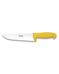 Cuchillo de Cocina Martinez Albainox, Hoja de Acero Inox de 20 cm y Mango ABS de color amarillo, en Blister de presentación 17144