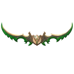 Warglaive Illidan World of Warcraft a tamaño real 125,5cm x 42cm y un peso de 5,48kg fabricada de acero, réplica no oficial