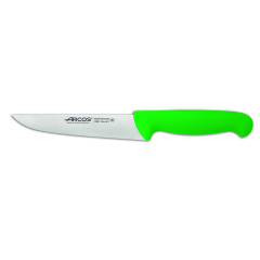 Cuchillo de cocina Arcos Colour - Prof  290521 de acero inoxidable Nitrum y mango ergonómico de Polipropileno de color verde y hoja de 13 cm, funda display