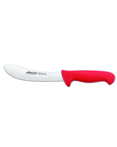 Cuchillo para despellejar  Arcos Colour - Prof  295422  de acero inoxidable Nitrum y mango ergonómico de Polipropileno de color rojo y hoja de 19 cm, funda display