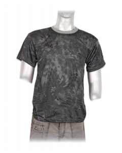 Camiseta Barbaric de 100% poliéster en color Black Phyton Camo, Talla L