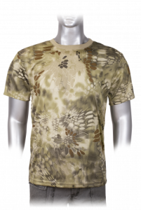 Camiseta Barbaric de 100% poliéster en color Coyote Phyton Camo, Talla M