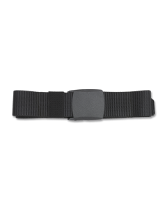 Cinturón negro Albainox, hebilla de ABS, tamaño de 135 x 3,9 cm