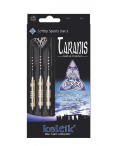 Set de 3 Dardos Keltik Taranis con Punta de Plástico y Peso de 16 gr, en blister y estuche de fibra  37007