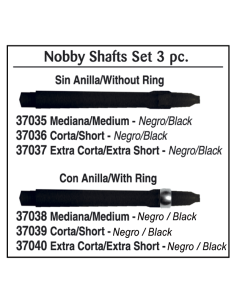 Caña de Dardo sin Anilla Keltik Corto de Color Negro de Nylon Incluye 3 Piezas 37036