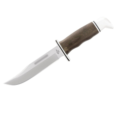 Buck Knives STE-0119GRS1 Cuchillo de Caza 119 Special® Pro, Hoja de 15.2 cm acero CPM-S35VN y Mango micarta verde con guarda y pomo de aluminio.  Incluye Funda de cuero negro
