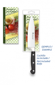 Blister para cuchillo de cocina, medida de 59 x 140 mm