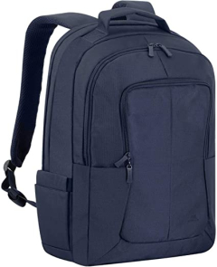 RivaCase® 8460, Dark Blue Bulker Laptop Backpack 17.3” Unisex Adulto, Azul Oscuro
