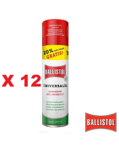 Pack de 12 uds Aceite Ballistol Spray 240 Ml para limpieza de armas 