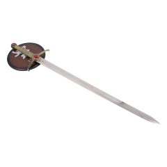Espada de Widow's Wail o Hacedor de viudas de Juego de Tronos, hoja de acero, a escala real, incluye soporte, réplica no oficial