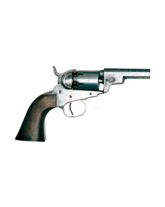 Réplica de Revolver Wells Fargo diseñado por S. Colt, en los Estados Unidos en el año 1849 fabricado en imitación de madera y metal, con cañón ciego, no funciona, para decoración