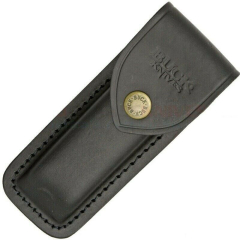 Buck Knives STE-Funda de cuero genuino de color negro para navaja plegable de bolsillo 110 con trabilla para el cinturón