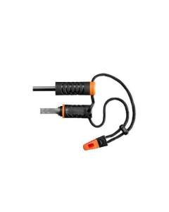 Encendedor Gerber Fire Starter, herramienta de supervivencia compacta, para mochila o llavero, color negro y naranja, GE31003151