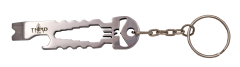 Llavero multiusos Third K2828 de acero inox de 7,5 cm acabado cromado, tiene usos para saca puntas, abre botellas, y llave inglesa.
