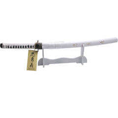 Katana de colección Modelo Kawizashi, con longitud total de 77 cm de color blanco 
