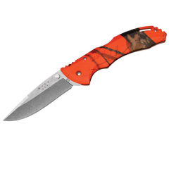 Buck Knives STE-0286CMS9 Cuchillo de Caza plegable  Mossy Oak® Blaze Orange Camo con hoja de Acero inoxidable 420 Hc, 9,2 cm con mango Nylon reforzado con vidrio, con Clip removible para cinturón y bolsillo