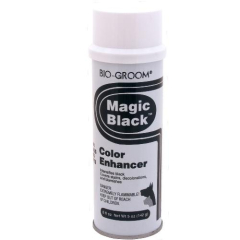 Tiza en Spray Magic Black, funciona en pelo largo y corto, no pegajoso, ni irritante, envase 142 gramos