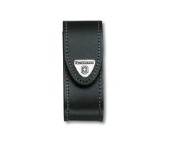 Estuche de piel para cinturón Victorinox, color negro, cierre adhesivo, peso 29 gr, dimensiones, 37 x 94 mm, 4.0520.3B1