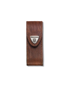 Estuche de piel Victorinox para cinturón, con presilla y cierre adhesivo, 102 x 32 mm, 28 gr, color marrón, 4.0543