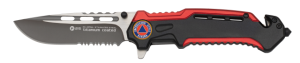 Couteau Pliant K25 Rouge/noir.housse