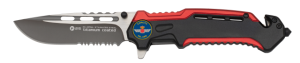 Couteau Pliant K25 Rouge/noir.housse