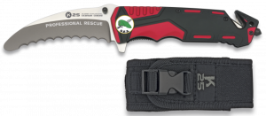 Rotes / Schwarzes Messer Rui Sicherheit. H:9.5