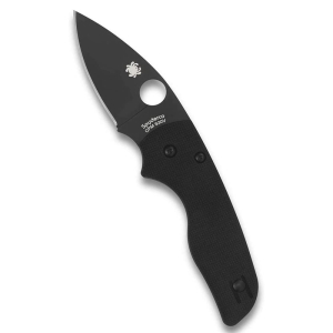 Spyderco STE- C230GPBBK Navaja plegable Lil' Native hoja lisa negra de Acero CPM S30V de 6,3 cm  de largo y mango de G-10 en color negro. Incluye clip de bolsillo ambidiestro
