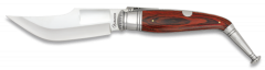 Navaja Jerezana Martinez Albainox Nº 4 con Mango Stamina Roja,  Virola de Aluminio y Hoja de Acero Inox de 16.5 cm 01201
