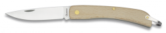 Navaja Campaña Martinez Albainox con Mango de Madera Clara  Hoja de Acero Inox de 7 cm, en caja a color 01306