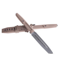 Coltello Ratio Extreme, multiuso, tattico, leggero e facile da impugnare, con fodero in nylon Aspis e sistema M.O.L.L.E.