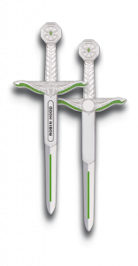 Mini Imã de Espada Robin Hood Tole10 Imperial, feito de zamak, tamanho 8 cm