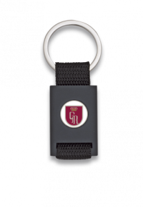 Portachiavi Martinez Albainox Albainox Nastro rettangolare nero + nero, metallo personalizzabile nel box di presentazione 09434GR1059