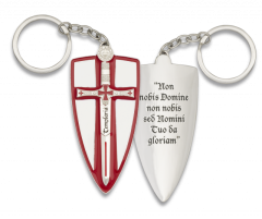 Porte-clés épées Miniaturas Templier Bouclier Tole10, en Zamak 7,5 cm 0943838