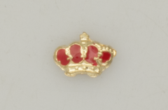 Pasador en Miniatura Diario Albainox, Corona Plata, Hecho de Metal, Medida de 0,7 X 0,9 cm 09452