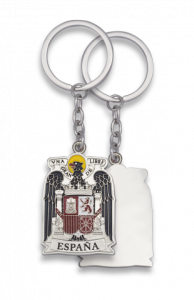 Llavero España de Aguila personalizable Martinez Albainox de acero inoxidable en blister 09807