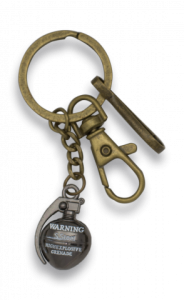 Portachiavi Granada made in Zamak in Zamak in blister di presentazione 