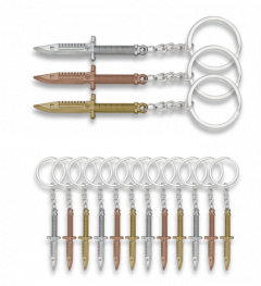 Portachiavi a coltello Martinez Albainox assortiti in Zamak, contenuto 1 unità