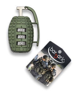 Cadenas Métal En Forme De Grenade. Vert