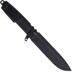 Couteau DMP, multi-usages, lame renforcée Drop Point, affûtage plat, étui minimaliste, nylon résistant aux chocs