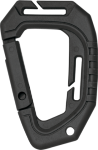 Faser-Karabiner Schwarz