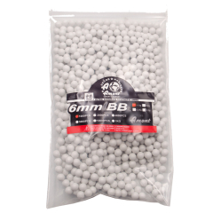Bolsa con bolitas de PVC para armas Airsoft calibre 6mm 0.2 Gr con 1000 bolitas color blanca 