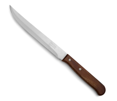 Cuchillo para cocina Arcos Latina 100701 de acero inoxidable Nitrum y mango de madera comprimida con hoja de 15.5 cm en blíster 