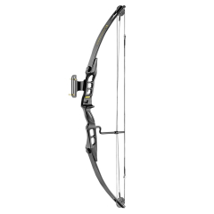 Arco de tiro de Poleas BowMax Star Apertura 27''-29'' y 30-45 Libras color negro, incluye accesorios