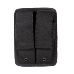 Portacaricabatterie doppio in nylon con velcro nero Vega Fondina 2VS11