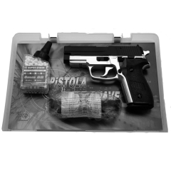  Set de Pistola Airsoft de muelle 119BC HFC, con gafas y munición  